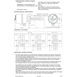 Alpha Thermotec Elektroheizstab 1,5 2,5 3 4,5 6 7,5 9 12 kW Heizstab Heizpatrone Pufferspeicher