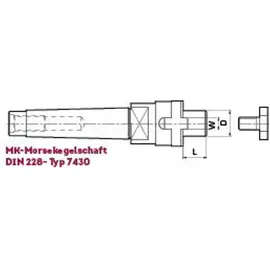 ELMAG Kombi-Aufsteckfräsdorn DIN 228 - 17233