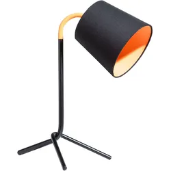 Schreibtischlampe schwarz 42 cm Trommelform MOOKI