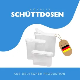 Novaliv Schüttdosen 1 x 4 Liter und 4 x 1 Liter 5-tlg. transparent