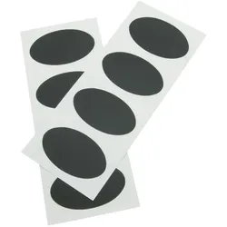Securit® Kreidetafelsticker "OVAL", selbstklebend 4,7x8x0,004cm | 0,01kg