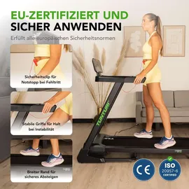 Tunturi Laufband - Walking Pad - Klappbar - Cardio Fit T50 schwarz