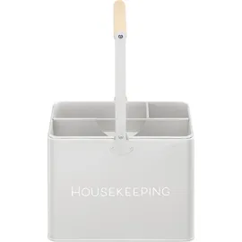 Navaris Aufbewahrungsbox Housekeeping 3 Fächer 3-tlg. grau