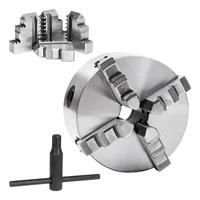 VidaXL 4-Backen-Drehfutter Selbstzentrierend 125 mm Stahl