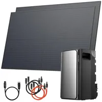 Solarway Balkonkraftwerk 500W bifazial 800W inkl. 1,9 kWh EcoFlow