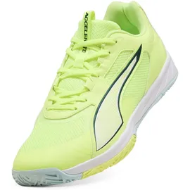 Puma Accelerate Pro 4 Hallenschuhe, Unisex, Fizzy light/green terrain/light moss/puma white