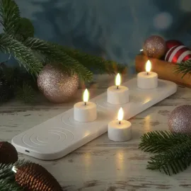 uYuni LED Mini Teelichter 4 St. weiß