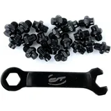 CON-TEC Pedal Pins R schwarz/blau