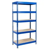 karatcommercial Schwerlastregal Grizzly Blau Höhe: 180 cm Breite: 120 cm