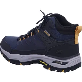 SKECHERS Arch Fit Dawson-Raveno Trekking Shoes, Marineblaues Ledernetz, 47.5 - 47.5