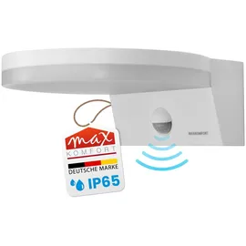 Maxkomfort GmbH Außenwandleuchte Kunststoff 15 W 1600 lm inkl. Bewegungsmelder weiß