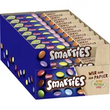 Nestlé Smarties Hexagon-Rolle, Schokolinsen aus Milchschokolade mit natürlichen Farben und Aromen, 24er Pack (24x38g)
