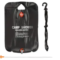 Relaxdays Campingdusche 20 l, Aufhängen, faltbar, mit Handbrause, Mobile