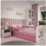 raumhirsch furniture Kinderbett Raumhirsch 80 x 180 cm Holzwerkstoff rosa