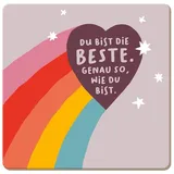 Grafik  Werkstatt Getränkeuntersetzer Korkuntersetzer Du bist die Beste.
