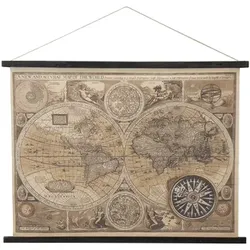 Signes Grimalt  Gemälde, Leinwände Rollbare Leinwand Mit Weltkarte  in Braun, Einheitsgrösse