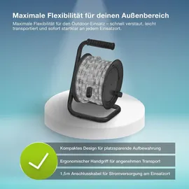 Osram Lichtschlauch LED 10M IP65, spritzwassergeschützt, inkl. Kabeltrommel, weiß