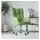vidaXL Relaxsessel Hellgrün Samt 61 x 69 x 69 cm Grün mit Rollen