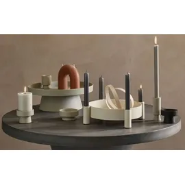 Broste Copenhagen Kerzentablett Holger Aluminium Sand