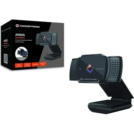 Conceptronic AMDIS 2K-Super-HD-Webcam Schwarz