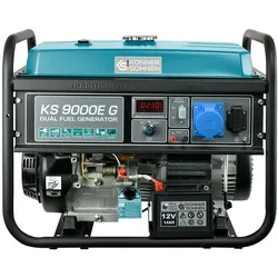Könner & Söhnen LPG/Benzin-Generator KS 9000E G Notstromaggregat mobiler Generator