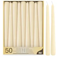 Papstar Leuchterkerzen Ø 2,2 cm 25 cm champagner 50 St.