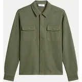 Sweat-Overshirt Grün M