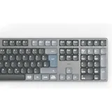 Hama WK-800 Tastatur kabellos mechanisch LED Schw. QWERTZ Schwarz, Blau,