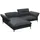 flexlux Ecksofa Salino, Funktionssofa mit Recamiere, Relaxsofa, Ecksofa, Sofa mit Arm- und Kopfteil-Verstellungen, Kaltschaum & Stahl-Wellen schwarz