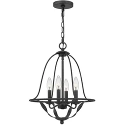 Bradbury 4-flammige Pendelleuchte - Graue Esche - QZ-BRADBURY-4P-GK