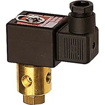 Riegler 3/2-Wege-MV., MS, NC, direktg. 24 V DC, NBR, Rp 1/8, PN 0-7 bar