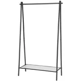 Songmics Garderobenständer, HSR23BK, schwarz, aus Metall, 153 x 92cm