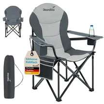 Skandika Campingstuhl Relax Comfort Grau