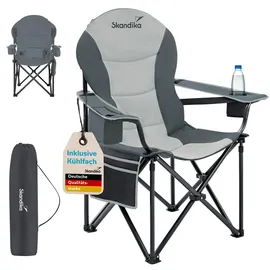 Skandika Campingstuhl Relax Comfort Grau