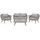 Beliani Rattan Lounge-Set braun