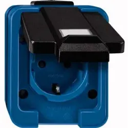 Merten SCHUKO-Steckdose bl Informationsfeld 279091