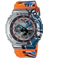 Casio G-Shock Street Spirit Serie Edelstahl Armbanduhr GM-2100SS-1AER