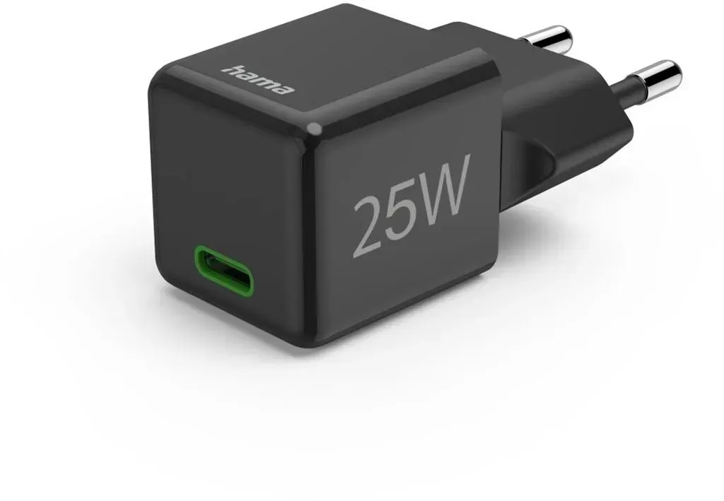 Preisvergleich Produktbild Hama Schnellladegerät USB-C (25W) (Schwarz)