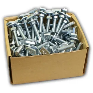Symbionet - 100x Hammerkopfschrauben M8x40mm Hammerschrauben Montageschiene