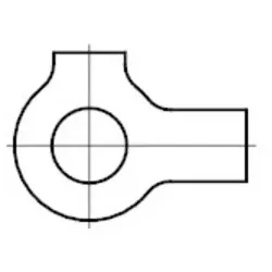 DIN 463 Scheibe mit 2 Lappen, ST 3,2 KP