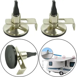 Preiswert & Gut 2x Klappsauger Metall für Buszelte bis 10kg – Saugnapf Haken, starke Vakuumbefestigung Camping Zubehör, Saughaken Ø55mm