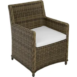 TECTAKE 4er Set Rattanstuhl Saint Tropez  4