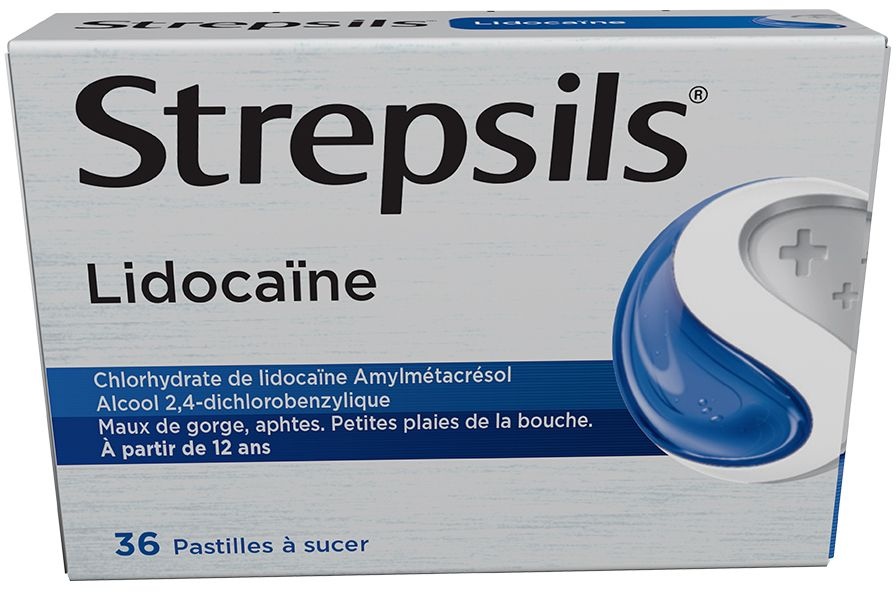 Strepsils Lidocaïne - À partir de 12 ans 36 pc(s) pastille(s)