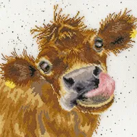 Bothy Threads Kreuzstich-Set Moo, 26x26cm, XHD48, Zählmuster