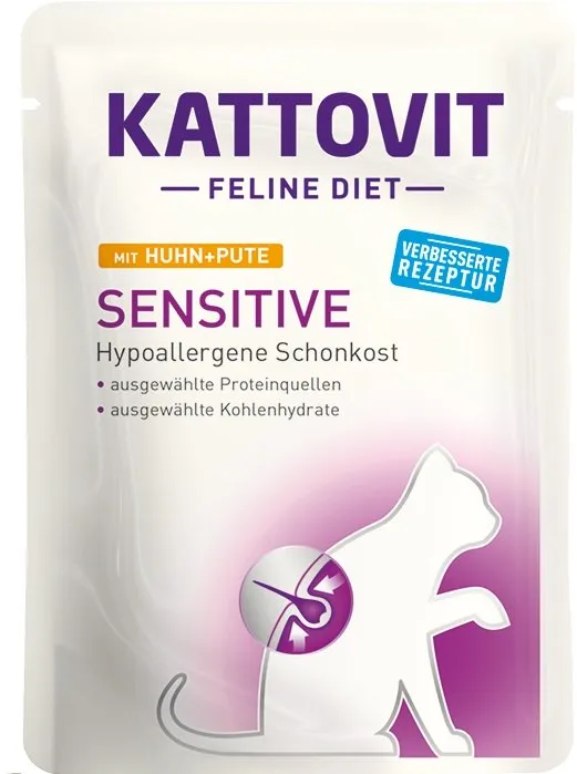 KATTOVIT Feline Diet Sensitive Huhn + Pute 85 g