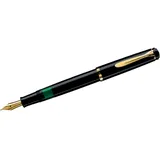 Pelikan Classic M200 Kolbenfüller schwarz/gold B (breit)