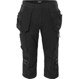 Fristads Handwerker 3/4-Stretch-Hose 2600 GLWS" - Schwarz/C44 300516-940-C44