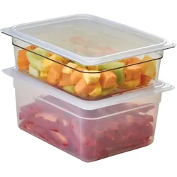 Cambro Lichtdurchlässiger, luftdichter Polypropylen Gastronorm Behälter Deckel GN1/2, 6 Stück im Karton - 20PPCWSC190