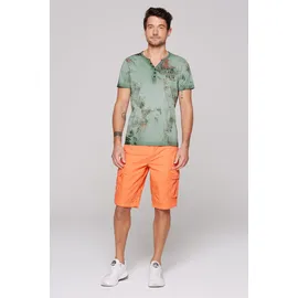 Camp David Cargoshorts CAMP DAVID, Herren, Gr. L, Normalgrößen, orange, Web, Material: 100% Baumwolle, unifarben, regular fit knielang, Hosen, aus Baumwolle