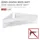 Wenko Turbo-Loc® Genova White matt, Befestigen ohne Bohren mit Spezial-Klebepad